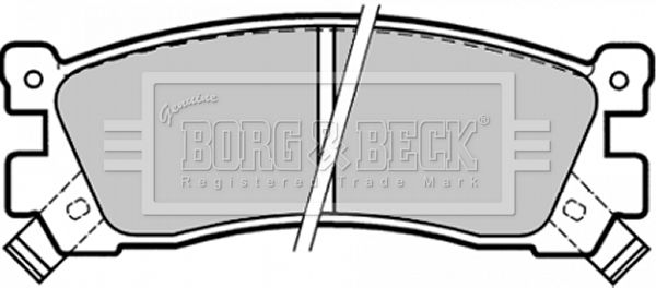 BORG & BECK stabdžių trinkelių rinkinys, diskinis stabdys BBP1328